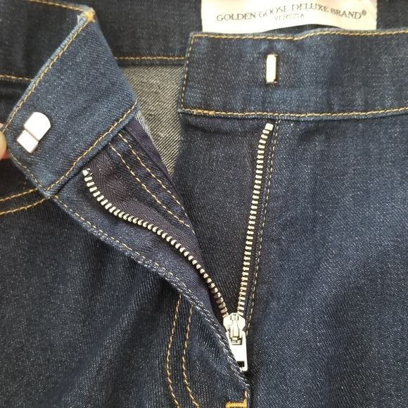 Golden Goose Lodin Skinny Legging Jeans Size 27 Dark Wash Blue - Picture 3 of 8